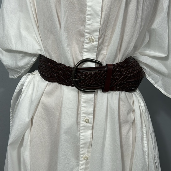 Land’s End Womens White Spread Collar Kaftan Sleeve Button-Up Shirt Size L 14-16 - Picture 16 of 16